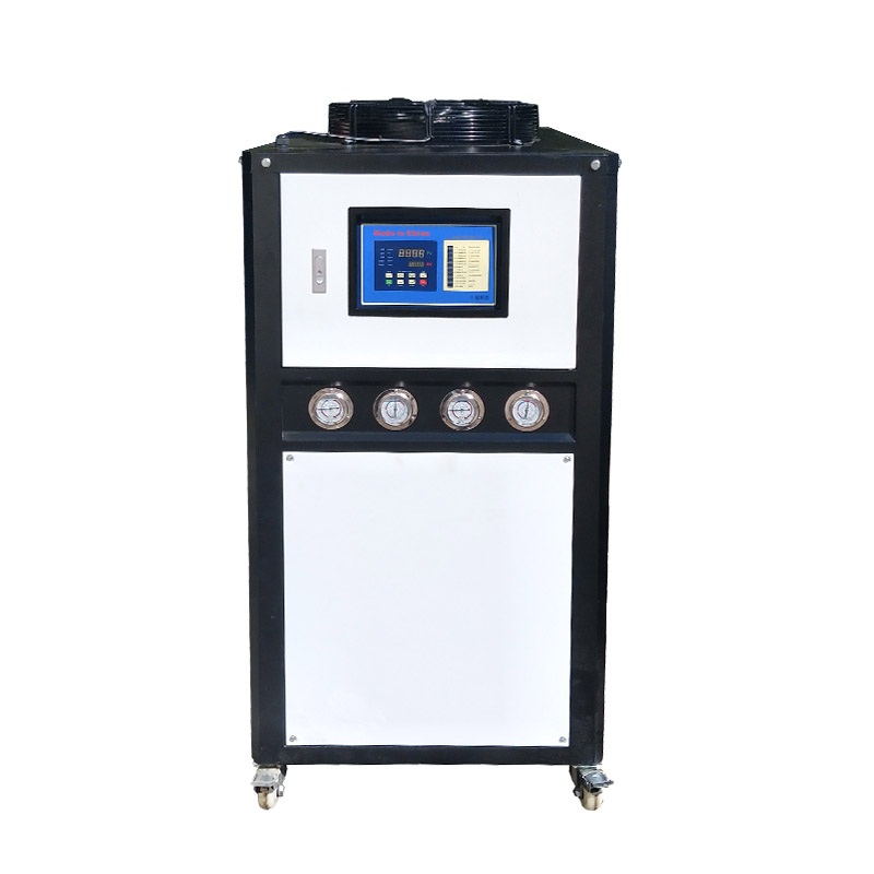 3PH-200V-50HZ 10HP เครื่องทำความเย็นแบบเชลล์และท่อระบายความร้อนด้วยอากาศ