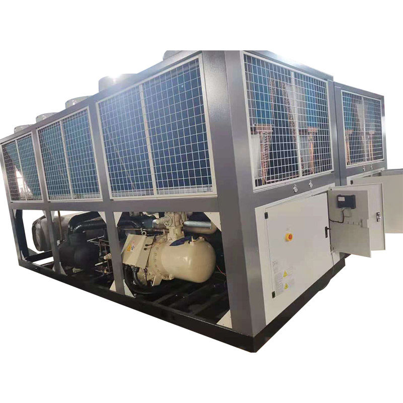 เครื่องทำความเย็นแบบสกรูระบายความร้อนด้วยอากาศ 60HP